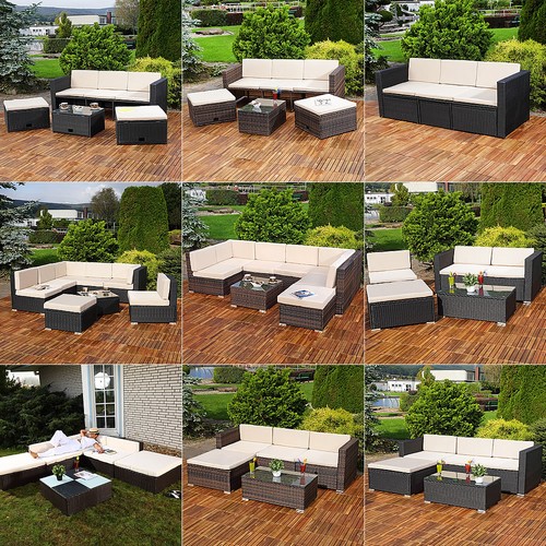 Set giardino polyrattan - set,