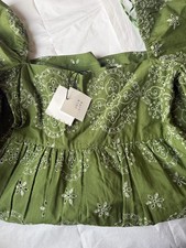 ZARA RARO ABITO VERDE TAGLIATO