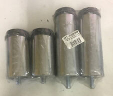 2 piedini piedi x tavolo in acciaio cromato ø 50 mm a vite h 10 cm e 15 cm nuovo