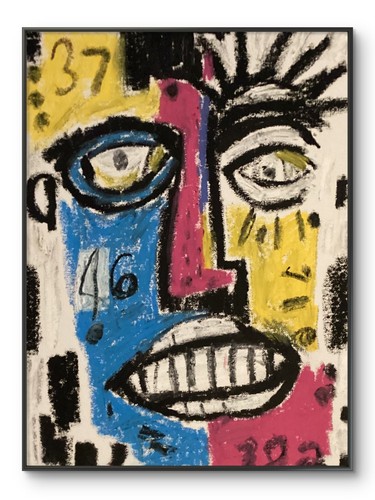 Graffiti stile basquiat volto - graffiti,