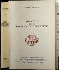 DIRITTO DELLE SOCIETÀ COOPERATIVE. NICOLETTI. COLLANA STUDI COOPERATIVI. 1ED.