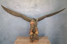 Scultura legno aquila - legno,
