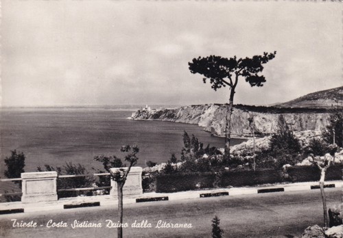 Cartolina trieste costa - cartolina,