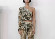 ZARA Corsetto Crop-Top M Tulle