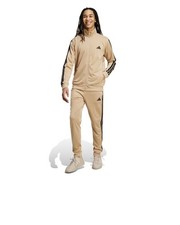  Tuta Intera Completa Tracksuit UOMO Adidas 3-Stripes Tricot Marrone Nero 