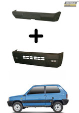 PARAURTI ANTERIORE E POSTERIORE NERO PER FIAT PANDA 141 DAL 1986 AL 2003