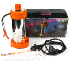PRL) VELOX CAFFETTIERA ELETTRICA ESPRESSO CAFFÈ CAFE 3 TAZZE COFFEE MACHINE INOX