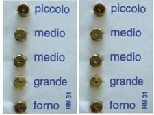 10 UGELLI ARISTON INDESIT FRANKE SMEG  PASSO 6 MB GAS BOMBOLA GPL CUCINE  GAS 2