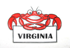 Calamita per frigorifero souvenir - Granchio Virginia