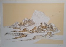 FABRIZIO CLERICI litografia  " le pietre" 