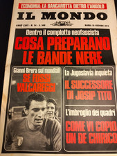 Il Mondo 24 1974 Gigi Riva De Chirico Dominique Sanda Charlotte Rampling Agnelli