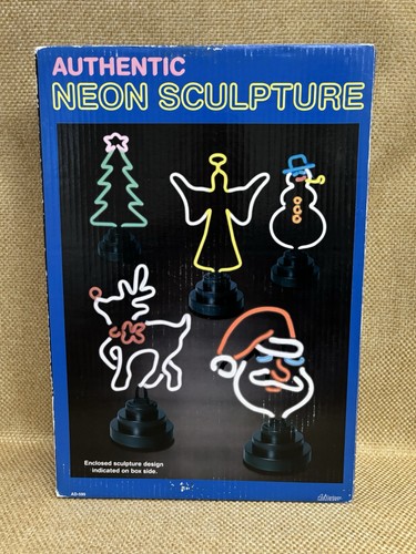 Scultura babbo natale neon - scultura, al
