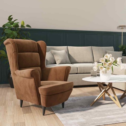 Vidaxl poltrona marrone - vidaxl,