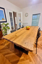 Piano Tavolo Artigianale in Legno Massello - Finitura e Colore Personalizzati