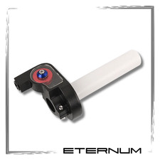 Comando Gas Rapido Universale CNC Alluminio Moto Scooter Vespa 22mm Racing ROSSO