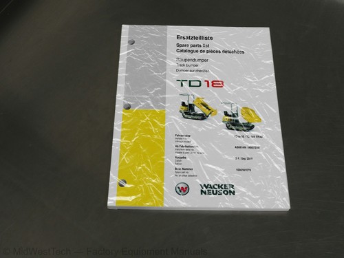 Wacker neuson td18 track - neuson,