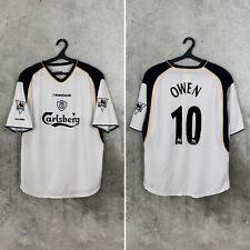 MAGLIA CALCIO TRASFERTA LIVORPOOL 2001 2002 2003 #10 MAGLIA OWEN REEBOK TAGLIA XL