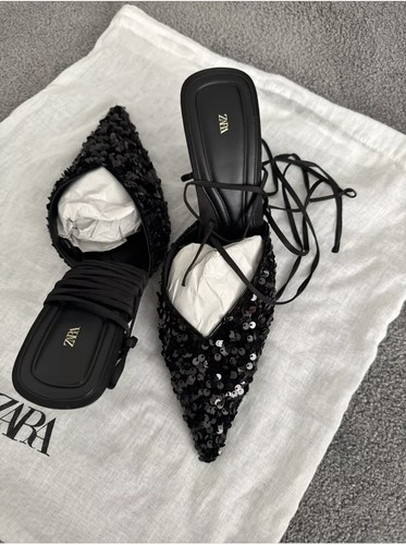 Zara nero tacco pompa - zara,