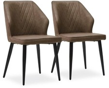 2x Sedie da Pranzo in Ecopelle