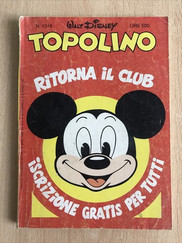 Topolino 1319 con tessera - topolino,