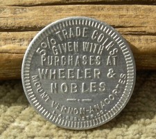 vecchio gettone ANACORTES & MOUNT VERNON WASHINGTON WA (SKAGIT CO) WHEELER & NOBLES