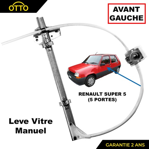 Mecanisme leve vitre - vitre, manuel