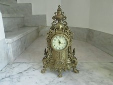 OROLOGIO DA APPOGGIO BRONZO STILE BAROCCO A PILA PERFETTAMENTE FUNZIONANTE