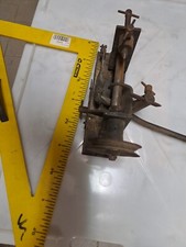 mini tornio artigianale mirabile costruzione Con Puleggia X cinghia Da Museo...