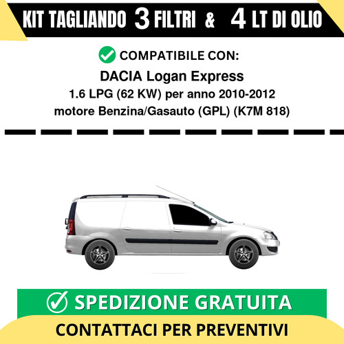 Tagliando per dacia - per, logan