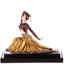 Coloured Art Deco bronze