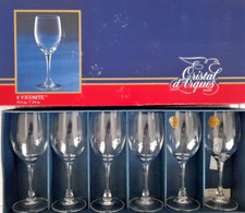 Cristal d'arques 6 verres a