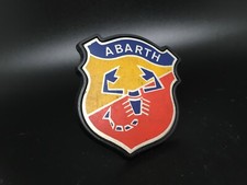 ABARTH 50MM LOGO SIGLA SCUDO EMBLEMA FREGIO STEMMA SCRITTA TARGHETTA BADGE TARGA