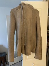 10sei0otto giacca overlock pelle shearling invernale con cappuccio 1900$ piccola