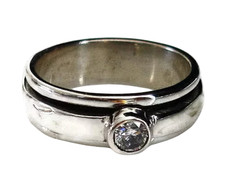 Zircone Cubico Spinner Anello