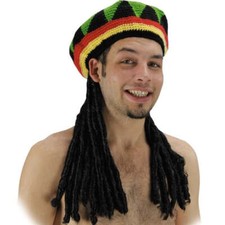 CAPPELLO BOB CON CAPELLI RASTA