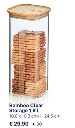 Tupperware bamboo clear - bamboo,
