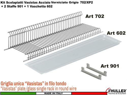 Scolapiatti vasistas grigio - scolapiatti,