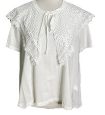 Top blusa Zara collo pizzo