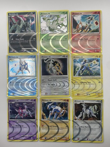 Arceus 100 ar1 ar9 set - arceus, lv.100