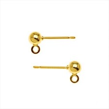 25 pz BASI PALLINA ORECCHINI