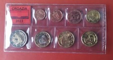 EURO CROAZIA 2023 - SERIE COMPLETA 8 MONETE FDC SPEDIZIONE IMMEDIATA