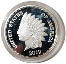 TESTA DI INDIANO in argento