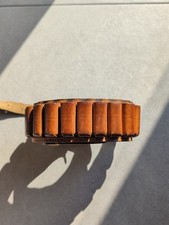 Cartuccera  in pelle marrone cinturone porta cartucce cintura da caccia vintage