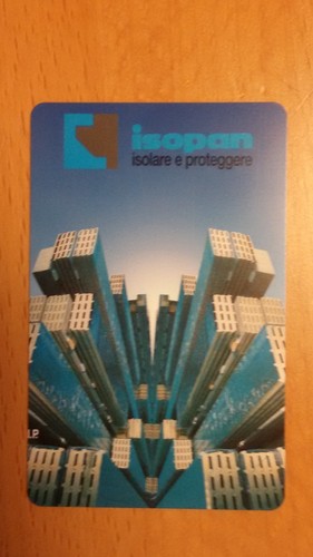 Scheda telefonica isopan - scheda,