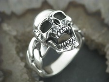 Anello in argento ANELLO TESCHIO teschio pino mobile teschio anello argento 925