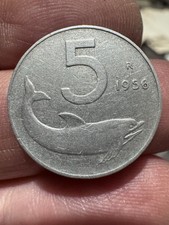 5 Lire 1956 Rara Periziata BB