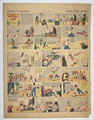 Flash gordon april 1934 comic - gordon,
