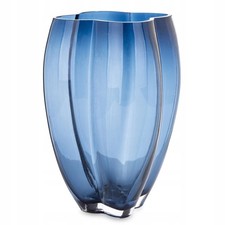 Vaso in vetro blu 25 cm -