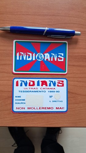 Tessera ultras indians calcio - ultras,