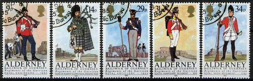Alderney 1985 set divise - alderney,